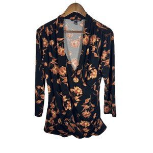41 Hawthorn Black Floral Blouse